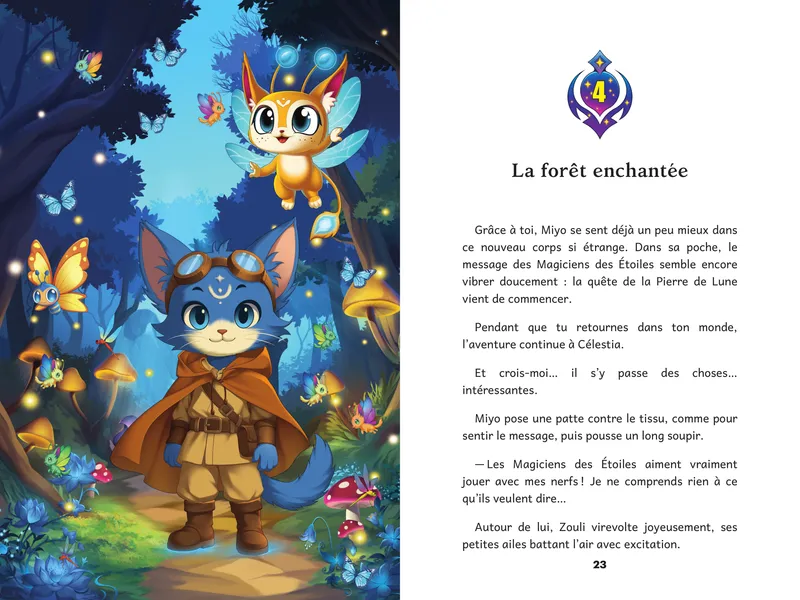 Double page : la forêt enchantée