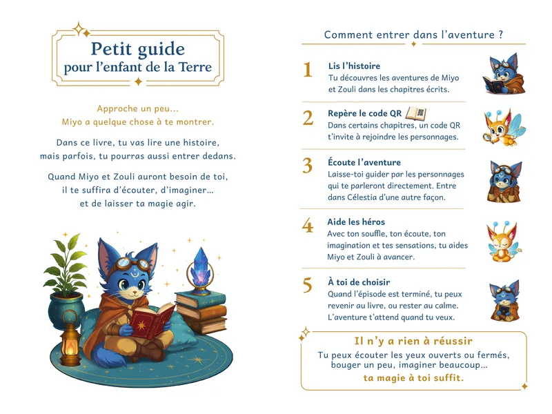 Double page : guide de l'enfant